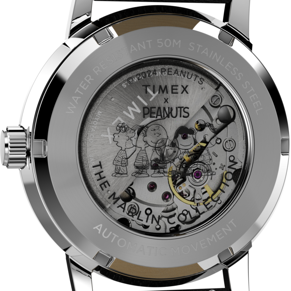 Peanuts® x Timex Marlin® Automatic Saxophonist 40mm Leather Strap Watch