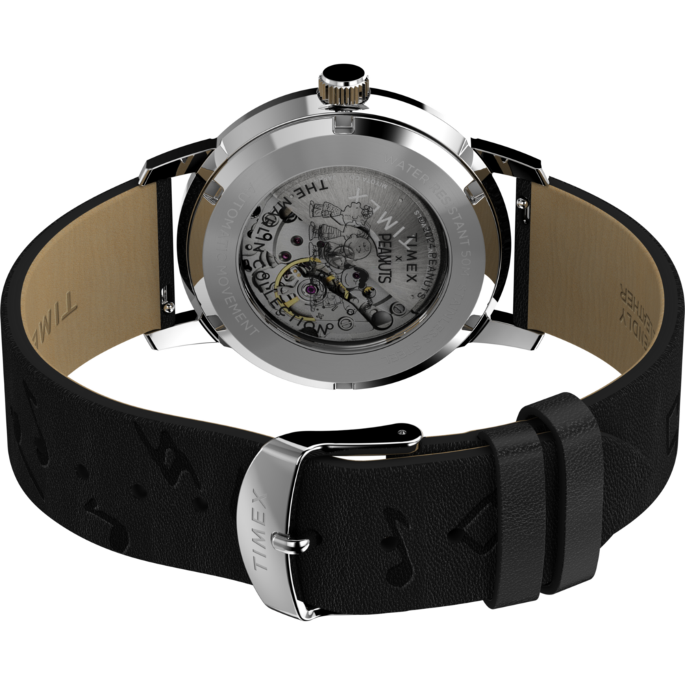 Peanuts® x Timex Marlin® Automatic Saxophonist 40mm Leather Strap Watch