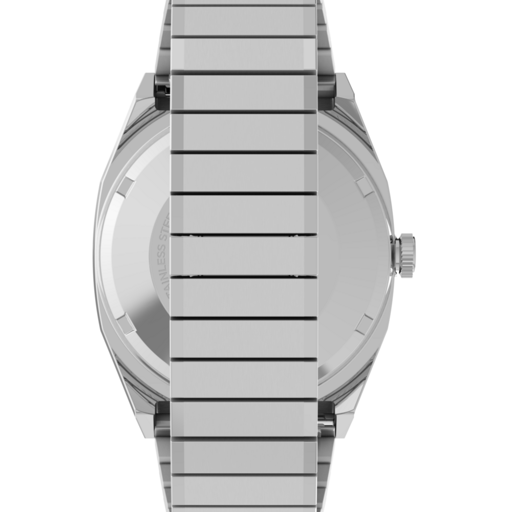 Timex® Automatic 1983 E Line Reissue 34mm Stainless Steel Expansion Band Watch