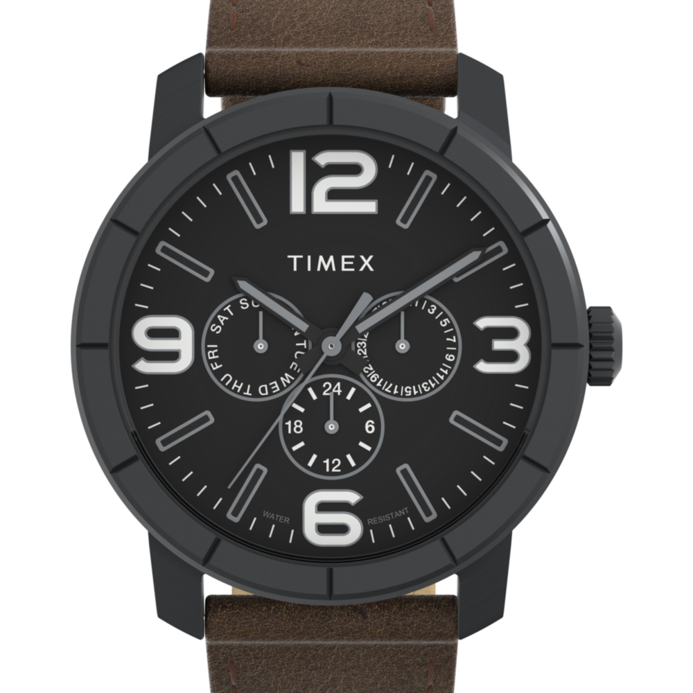 Mod 44mm Leather Strap Watch