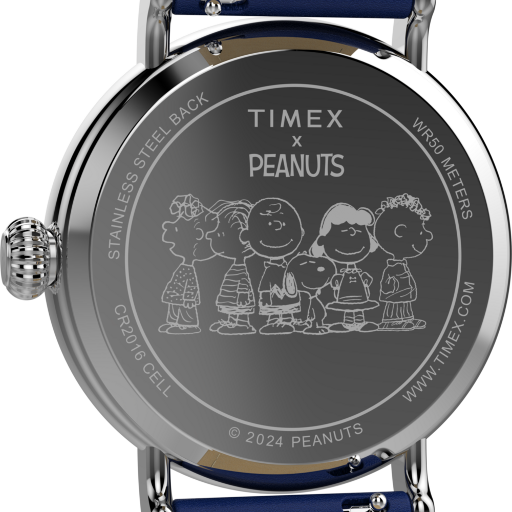 Peanuts® x Timex Standard Pumpkin Patch 40mm Leather Strap Watch