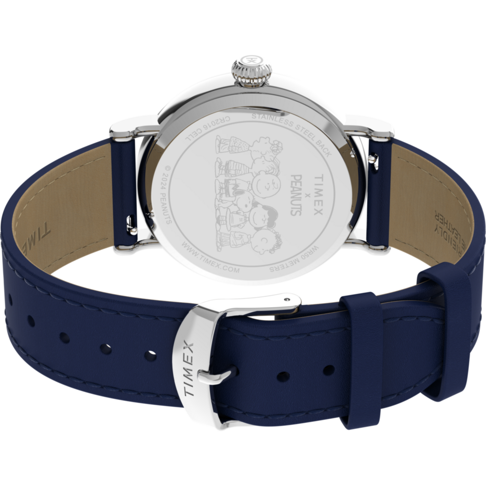 Peanuts® x Timex Standard Pumpkin Patch 40mm Leather Strap Watch