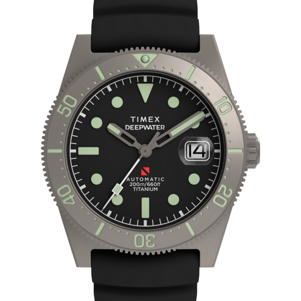 Deepwater Reef 200 Titanium Automatic 41mm Synthetic Rubber Strap Watch