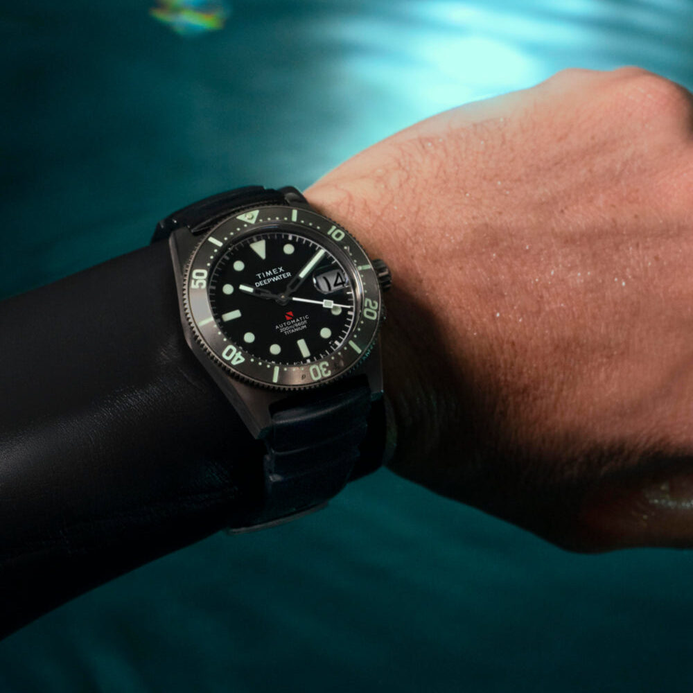 Deepwater Reef 200 Titanium Automatic 41mm Synthetic Rubber Strap Watch