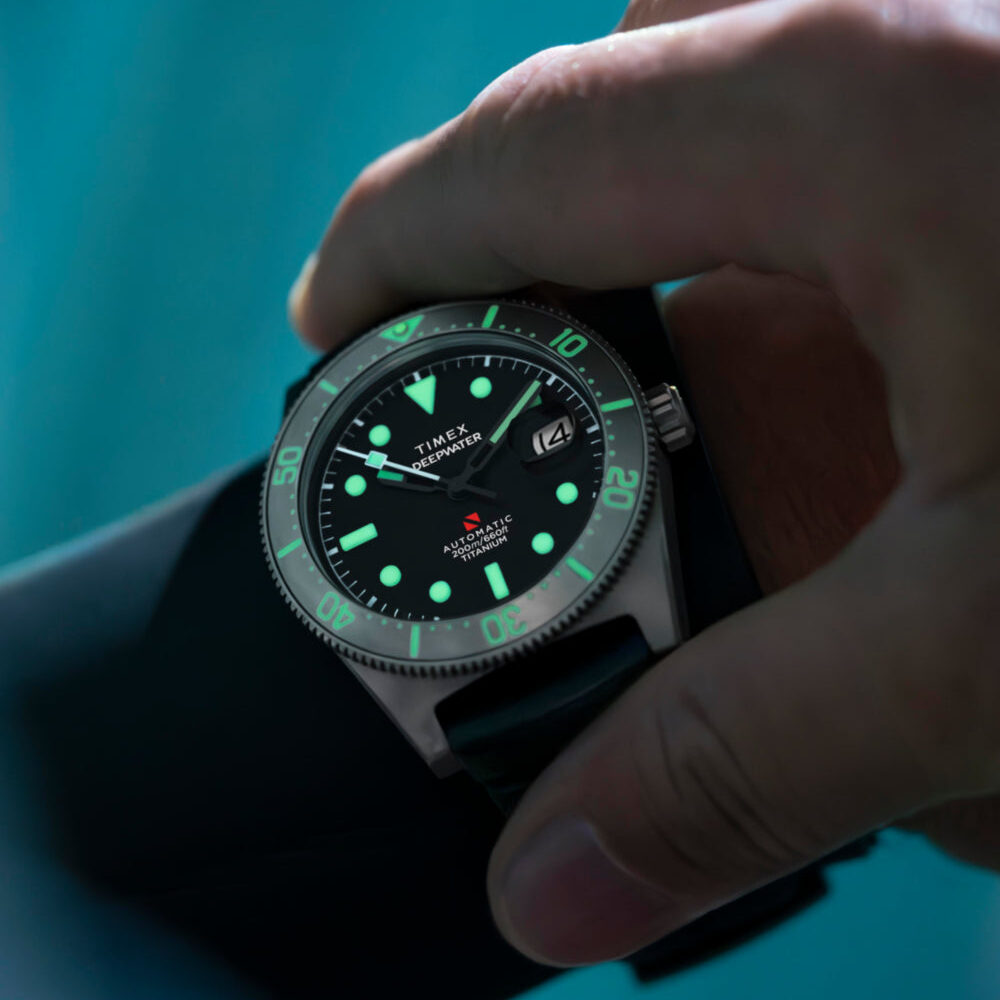 Deepwater Reef 200 Titanium Automatic 41mm Synthetic Rubber Strap Watch