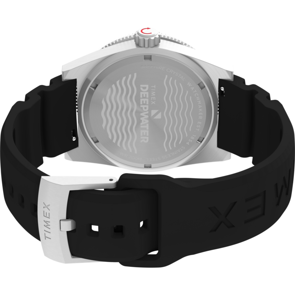 Deepwater Reef 200 GMT 41mm Synthetic Rubber Strap Watch
