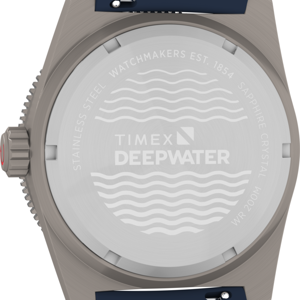Deepwater Reef 200 GMT 41mm Synthetic Rubber Strap Watch