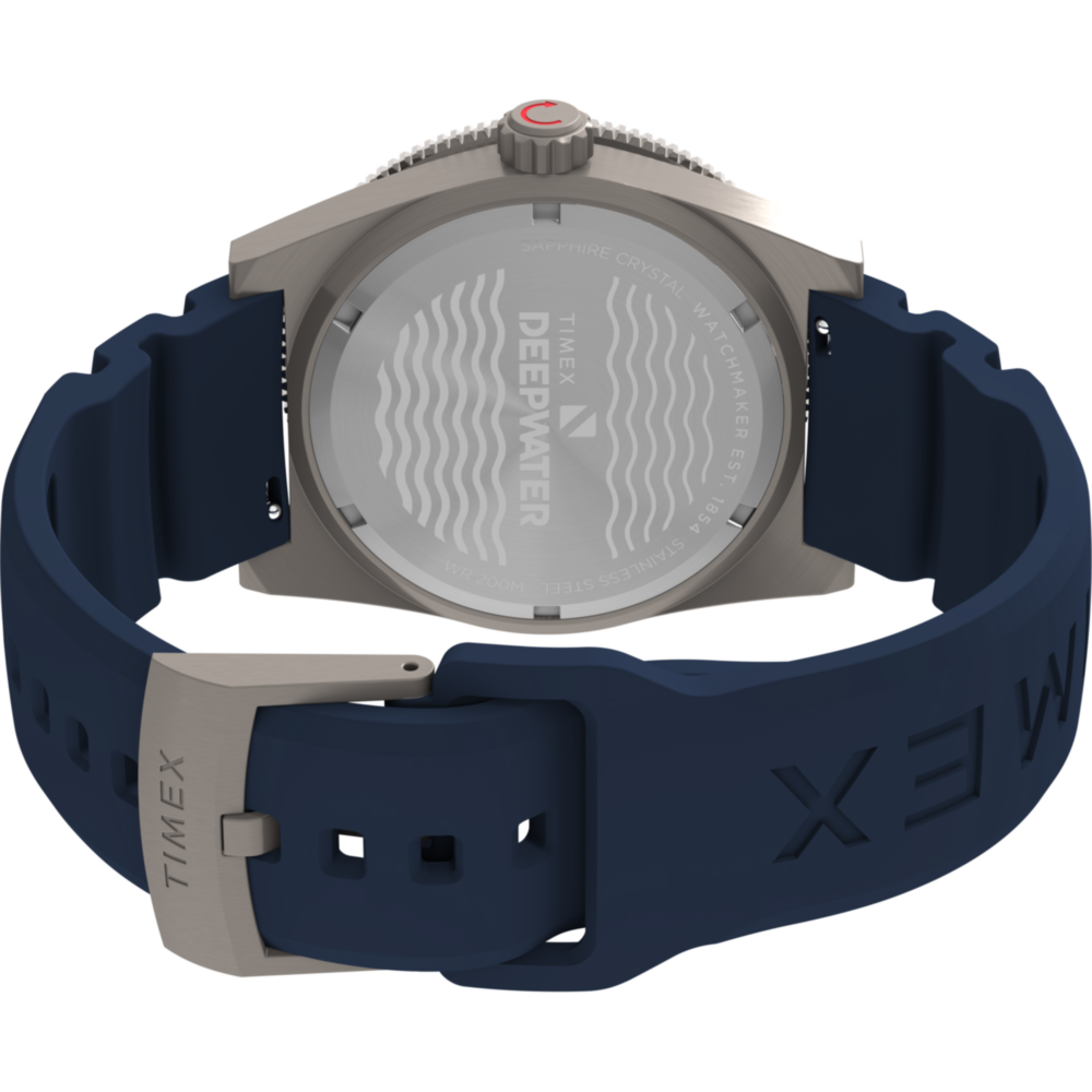 Deepwater Reef 200 GMT 41mm Synthetic Rubber Strap Watch