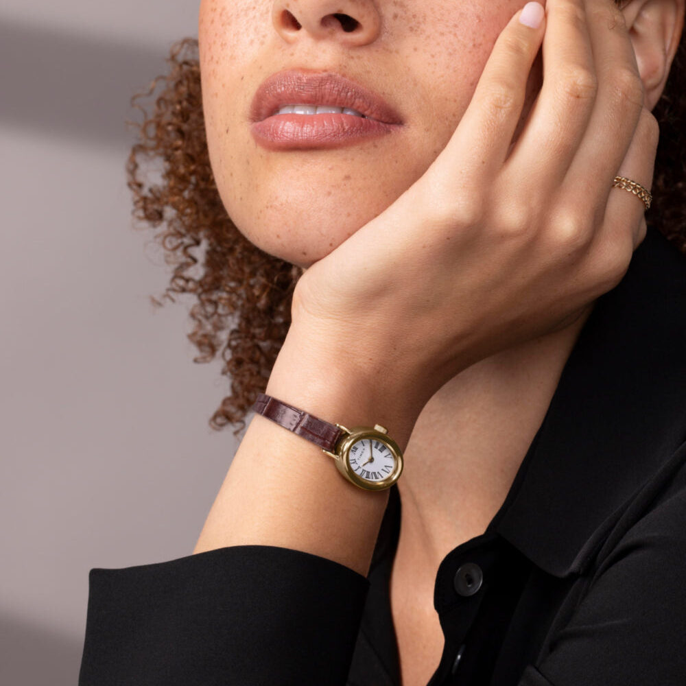 Cavatina 19mm Leather Strap Watch