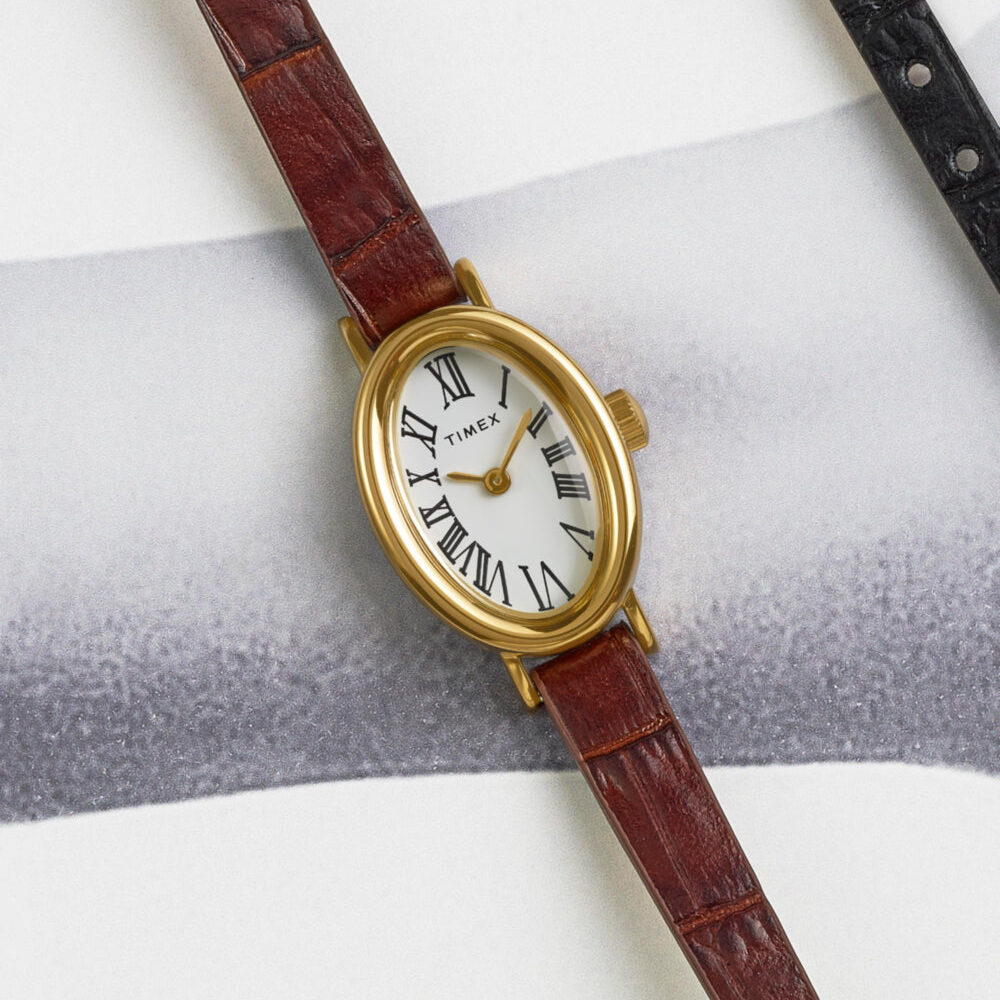 Cavatina 19mm Leather Strap Watch