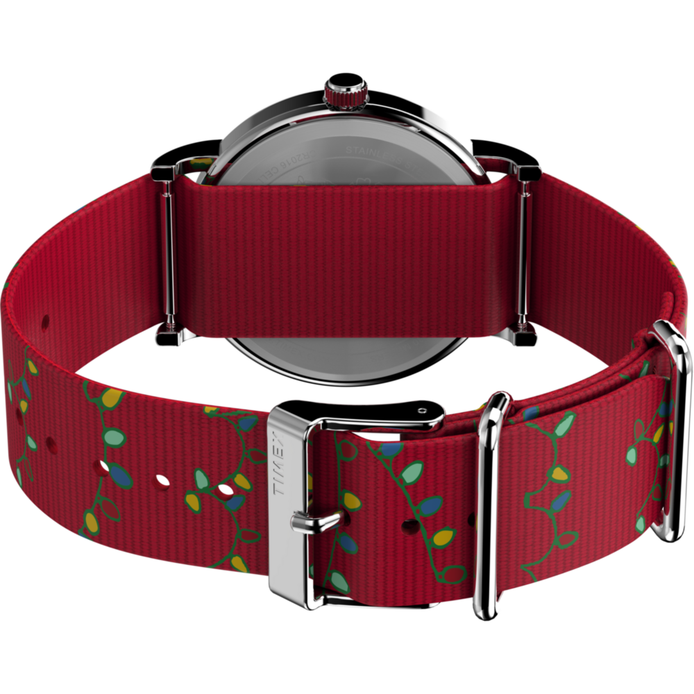 Peanuts® x Timex Weekender Holiday 38mm Fabric Strap Watch