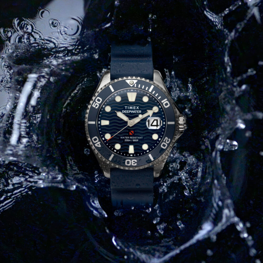 Deepwater Meridian 200 44mm Synthetic Rubber Strap Watch