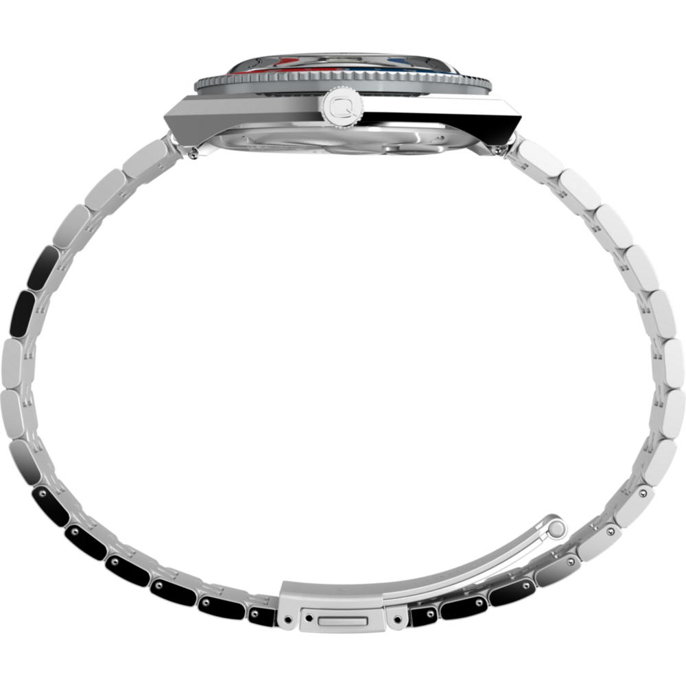 Peanuts® x Q Timex® GMT 38mm Stainless Steel Bracelet Watch
