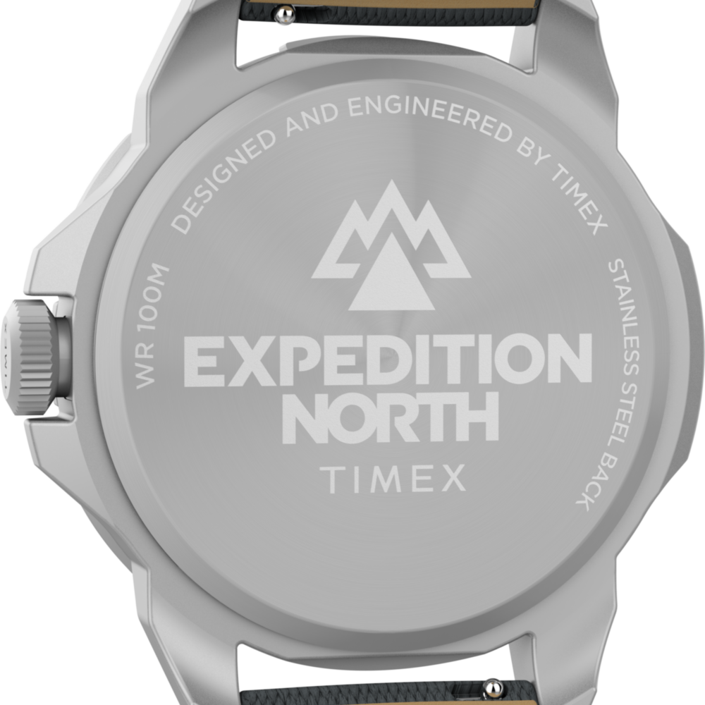 Expedition Ridge 42mm Leather Strap Watch