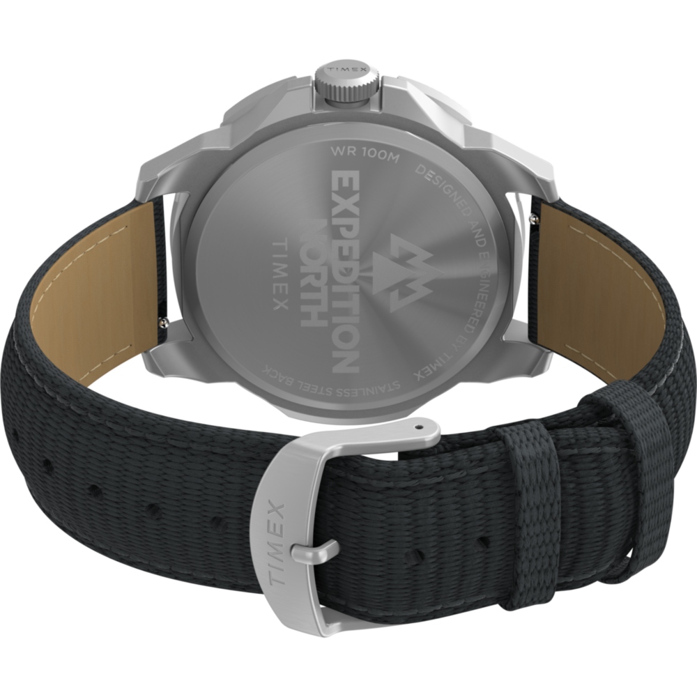 Expedition Ridge 42mm Leather Strap Watch