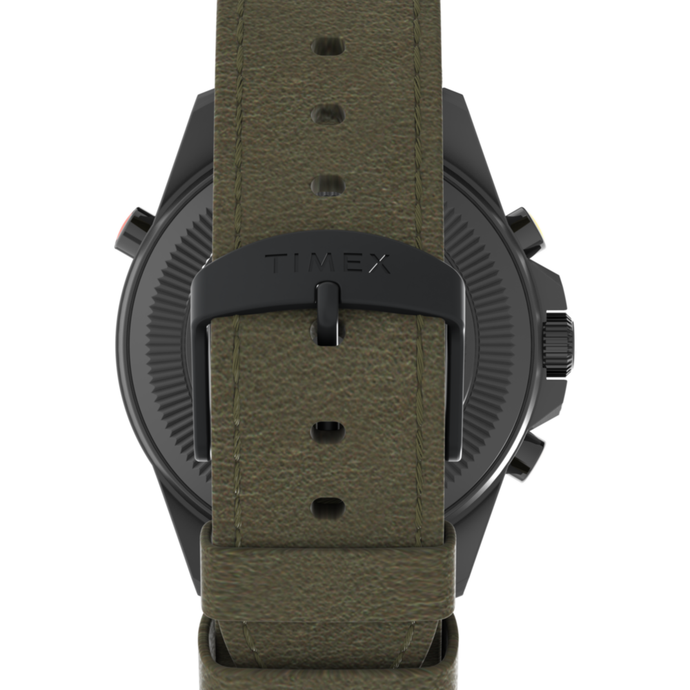 Expedition Tide-Temp-Compass 43mm Leather Strap Watch
