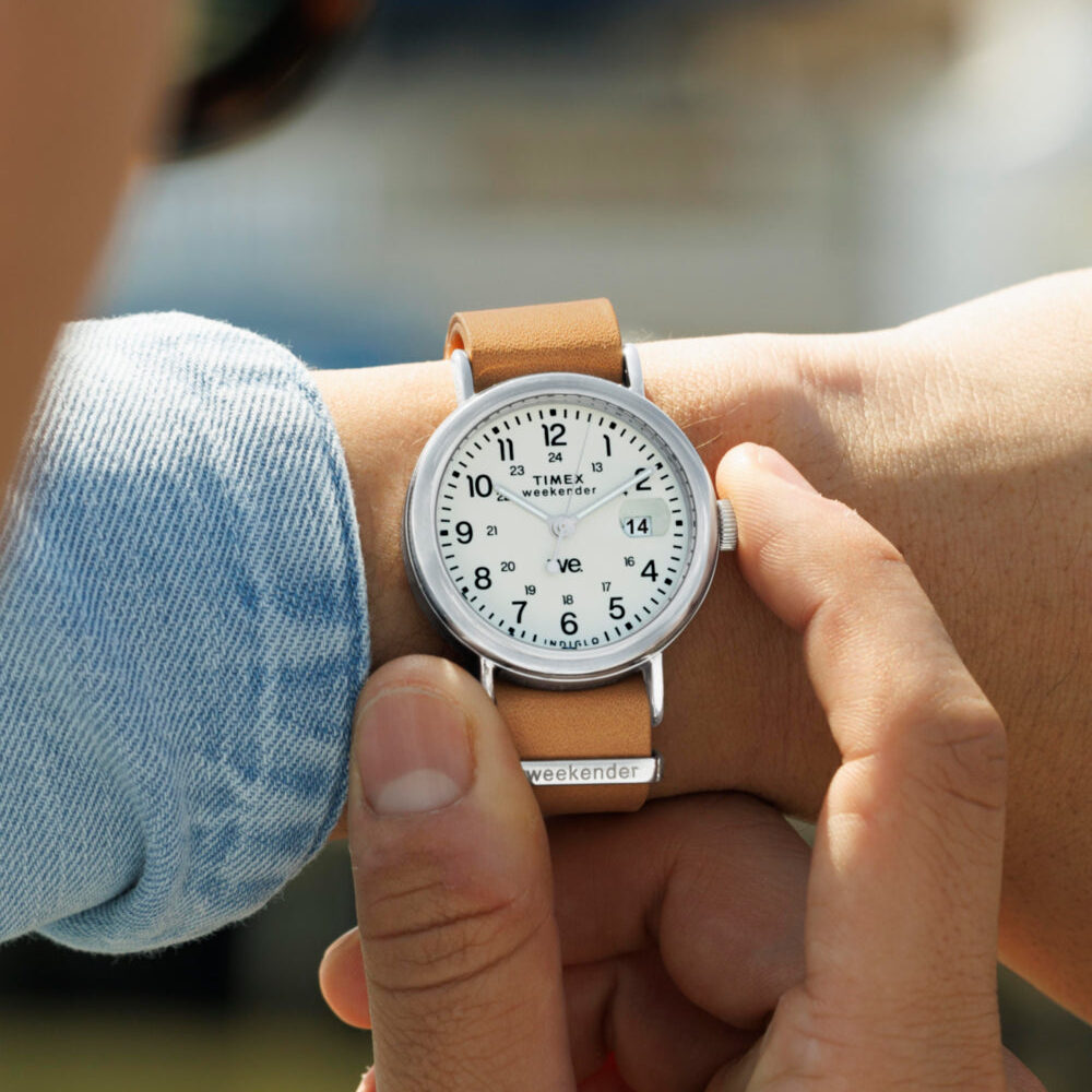 Weekender 37mm Leather Strap Watch