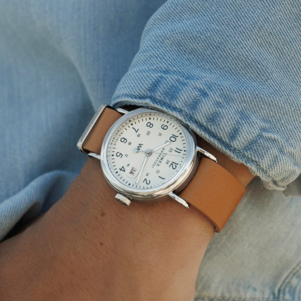 Weekender 37mm Leather Strap Watch
