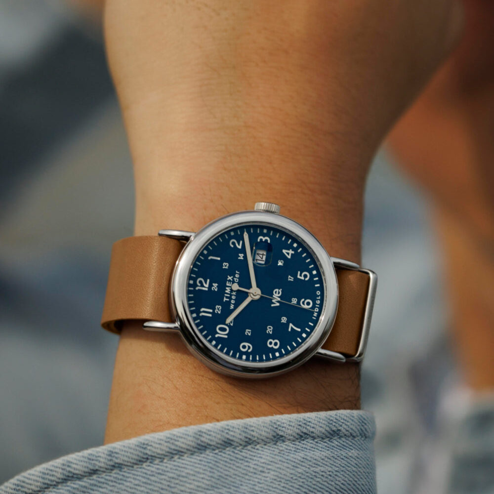 Weekender 40mm Leather Strap Watch