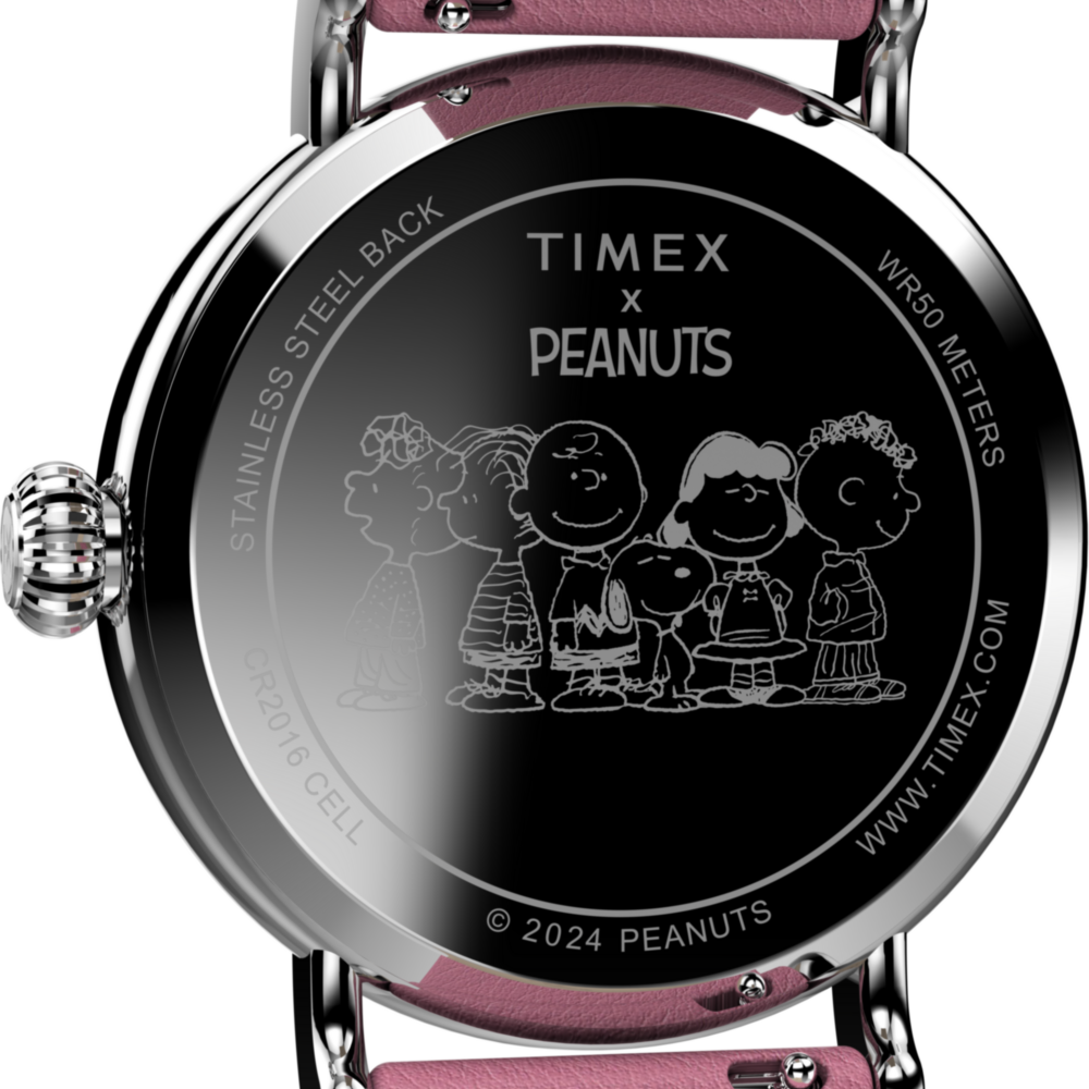 Peanuts x Timex Standard Valentine's 40mm Leather Strap Watch