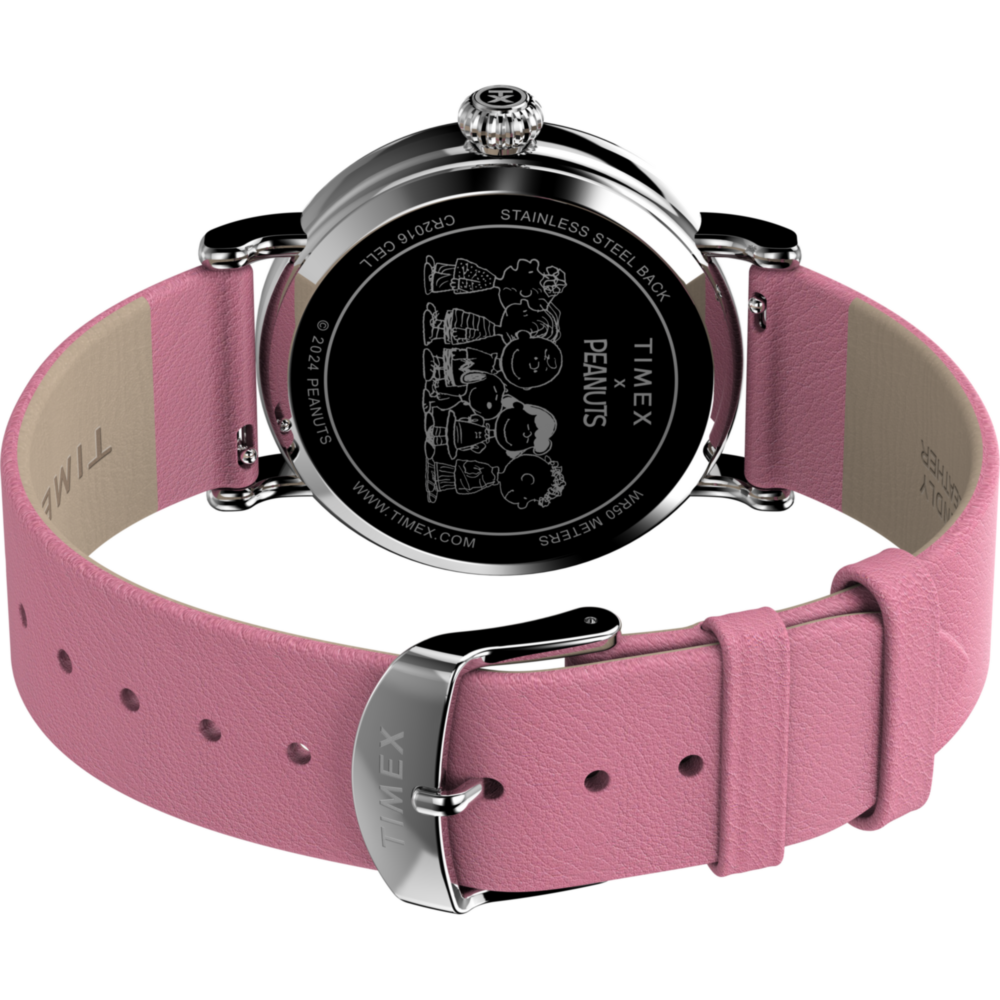 Peanuts x Timex Standard Valentine's 40mm Leather Strap Watch