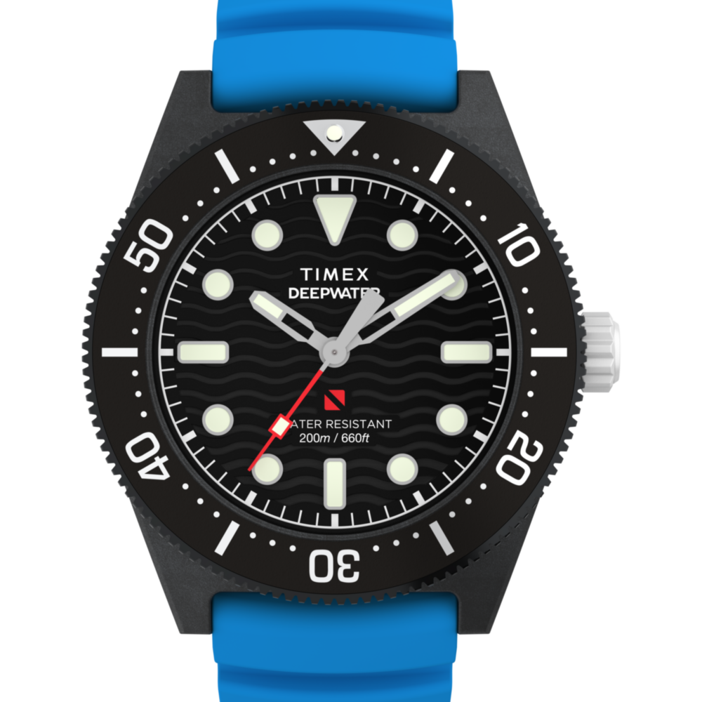 Deepwater Reef 200 XCF 43mm Synthetic Rubber Strap Watch