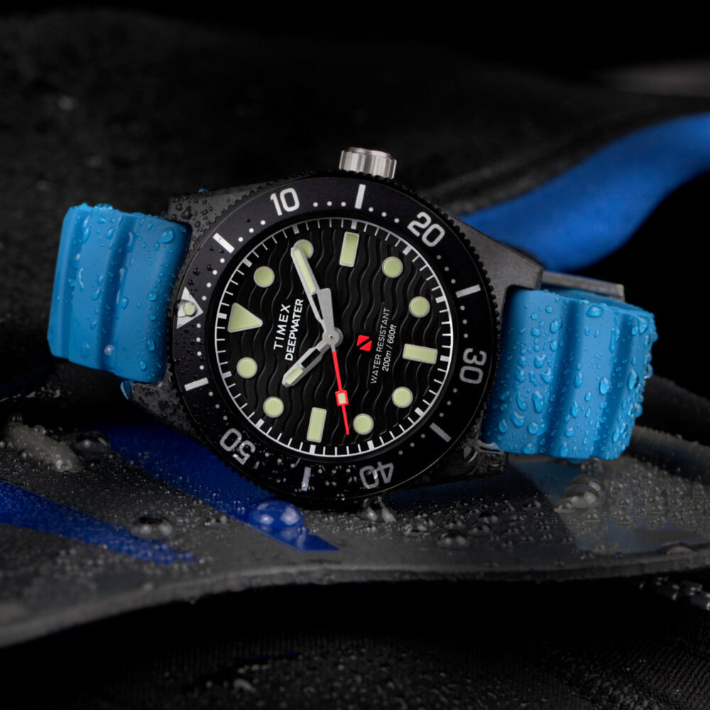 Deepwater Reef 200 XCF 43mm Synthetic Rubber Strap Watch