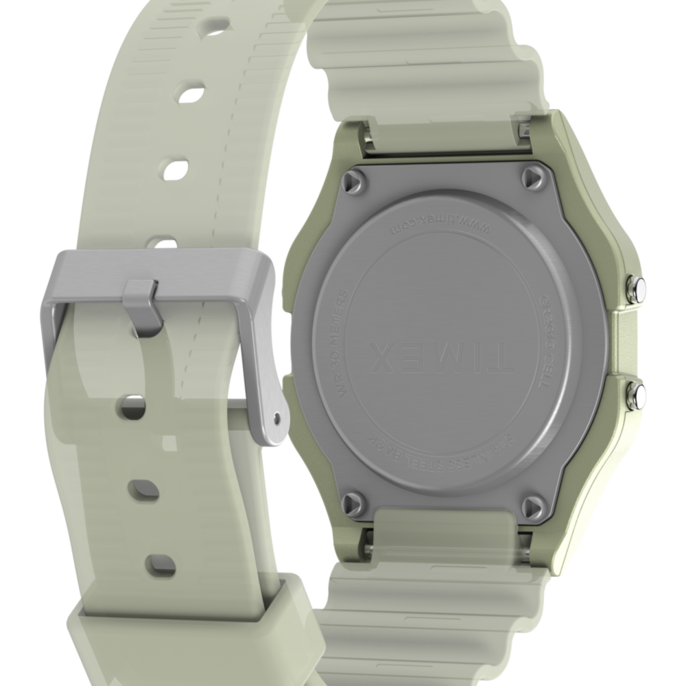 Timex T80 Glow in the Dark 34mm Resin Strap Watch