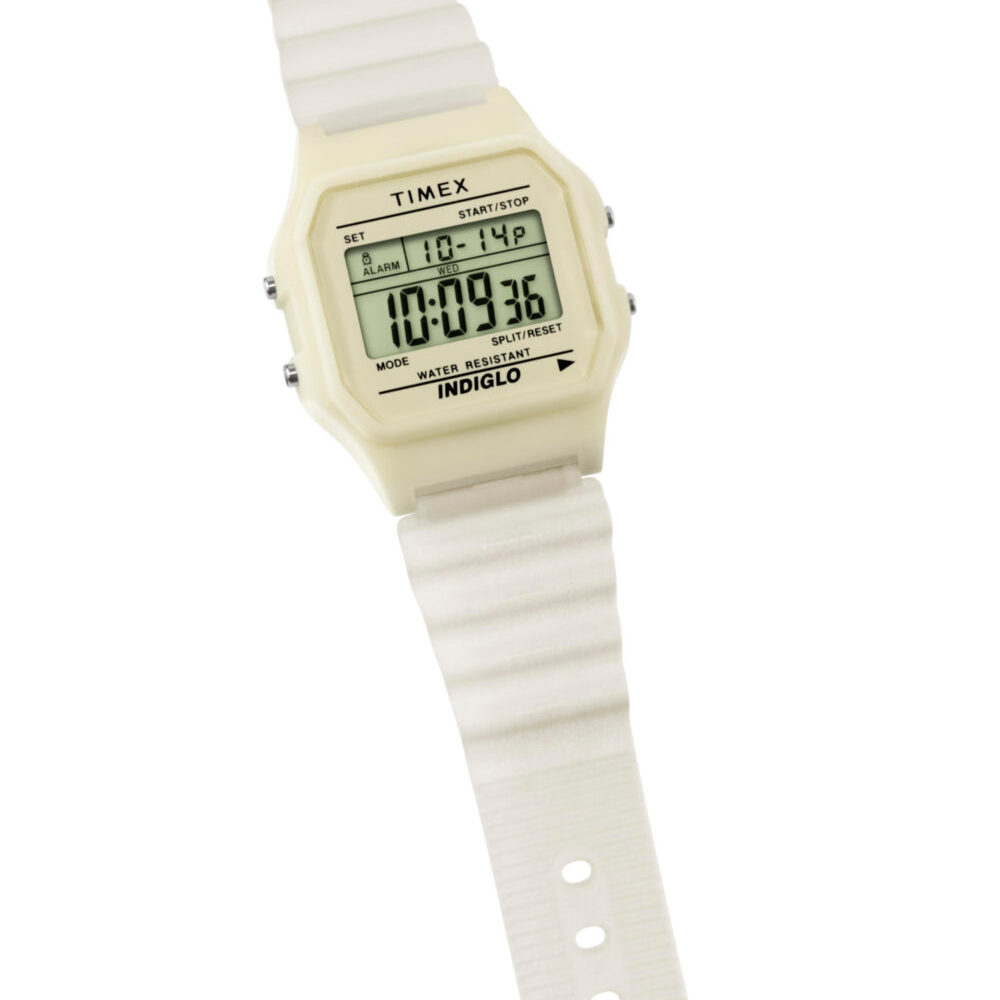 Timex T80 Glow in the Dark 34mm Resin Strap Watch