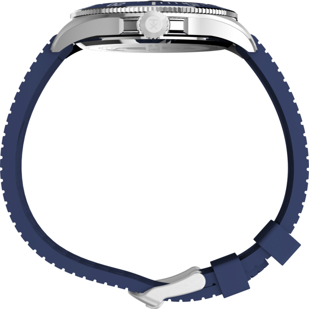 Harborside Coast 44mm Synthetic Rubber Strap Watch