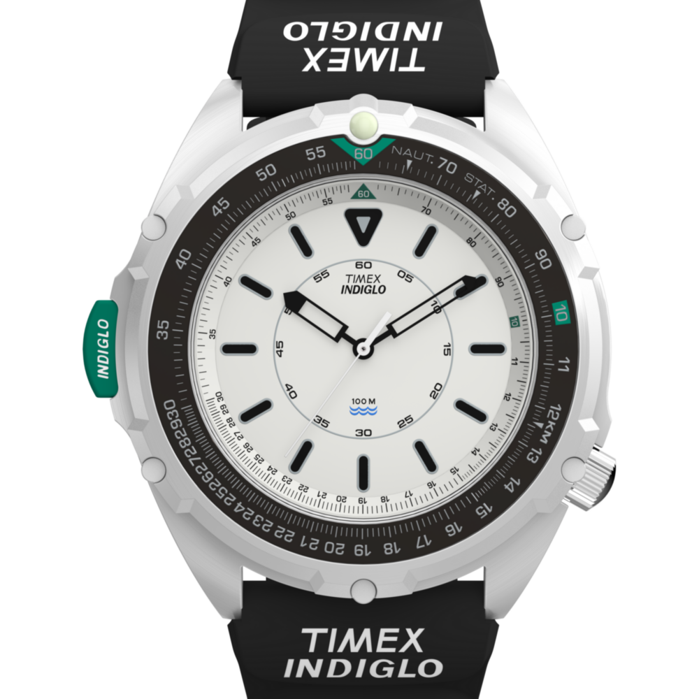 Timex 1995 Intrepid Reissue 46mm Synthetic Rubber Strap Watch
