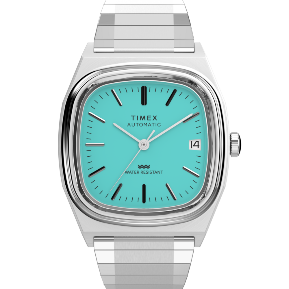 Timex® Automatic 1983 E Line 34mm Stainless Steel Expansion Band Watch