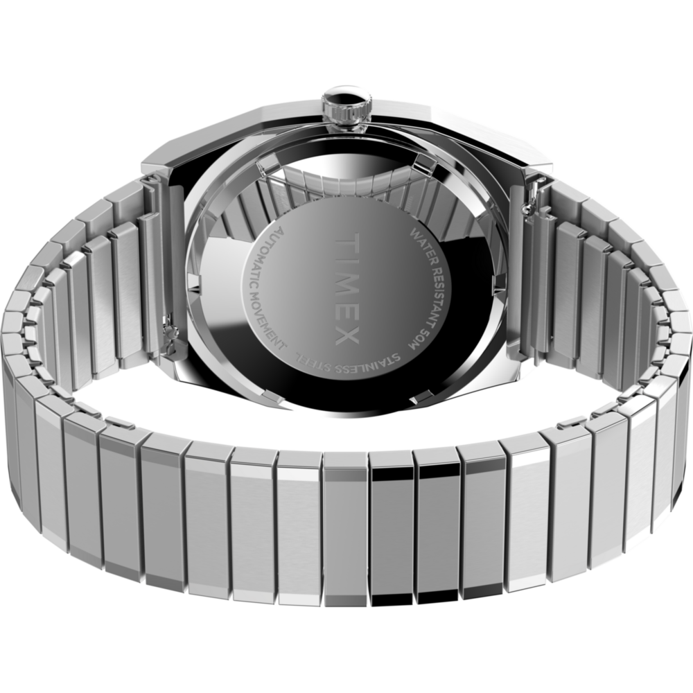 Timex® Automatic 1983 E Line 34mm Stainless Steel Expansion Band Watch