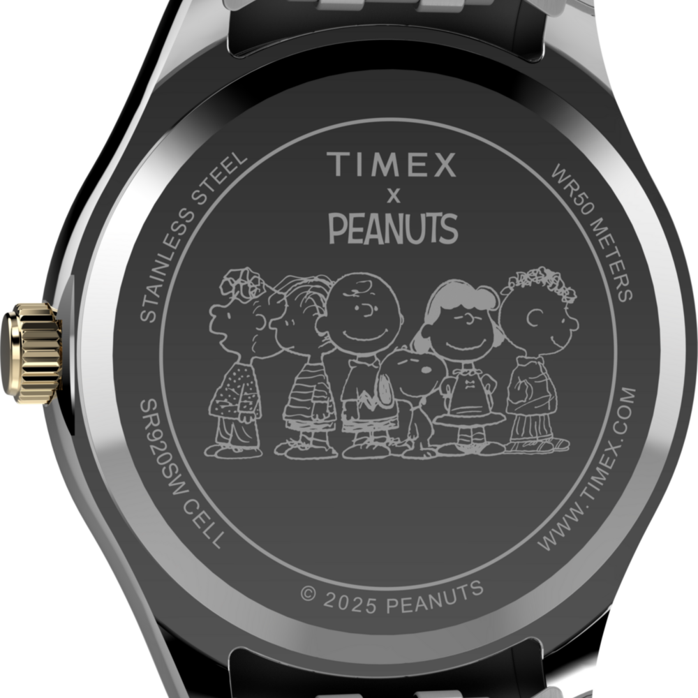 Peanuts® x Timex Legacy Bowtie 34mm Stainless Steel Bracelet Watch