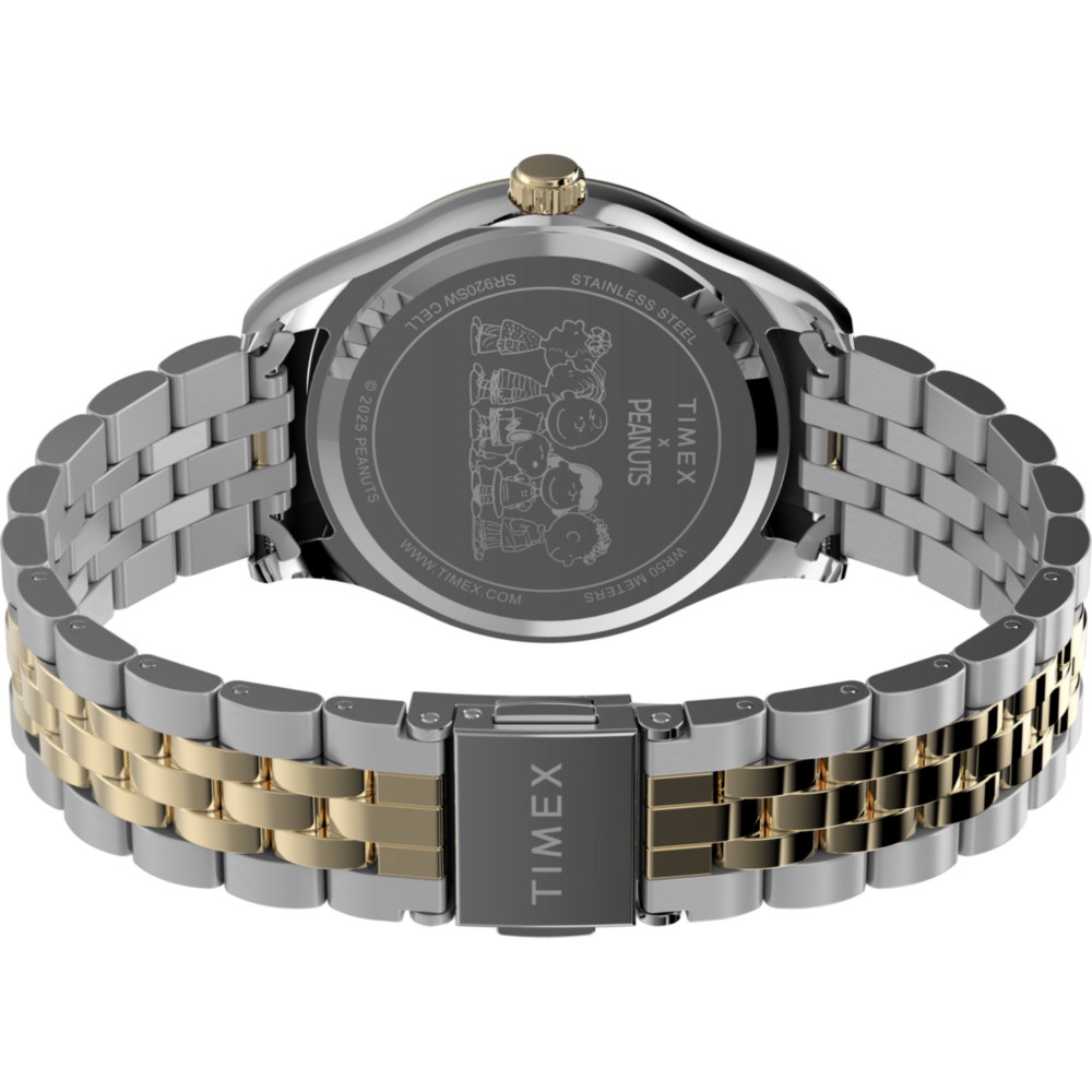 Peanuts® x Timex Legacy Bowtie 34mm Stainless Steel Bracelet Watch