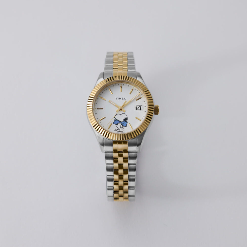 Peanuts® x Timex Legacy Bowtie 34mm Stainless Steel Bracelet Watch