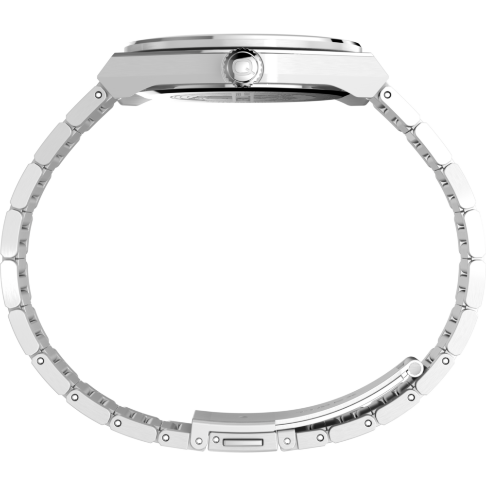 Q Timex® Continental GMT 39mm Stainless Steel Bracelet Watch