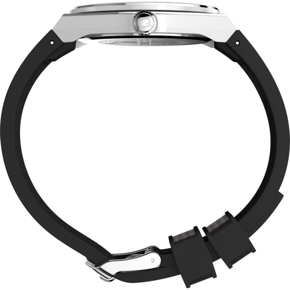 Q Timex® Continental GMT 39mm Synthetic Rubber Strap Watch