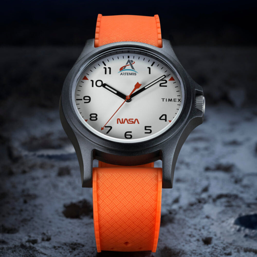 Timex Main Street NASA Artemis 40mm Silicone Strap Watch