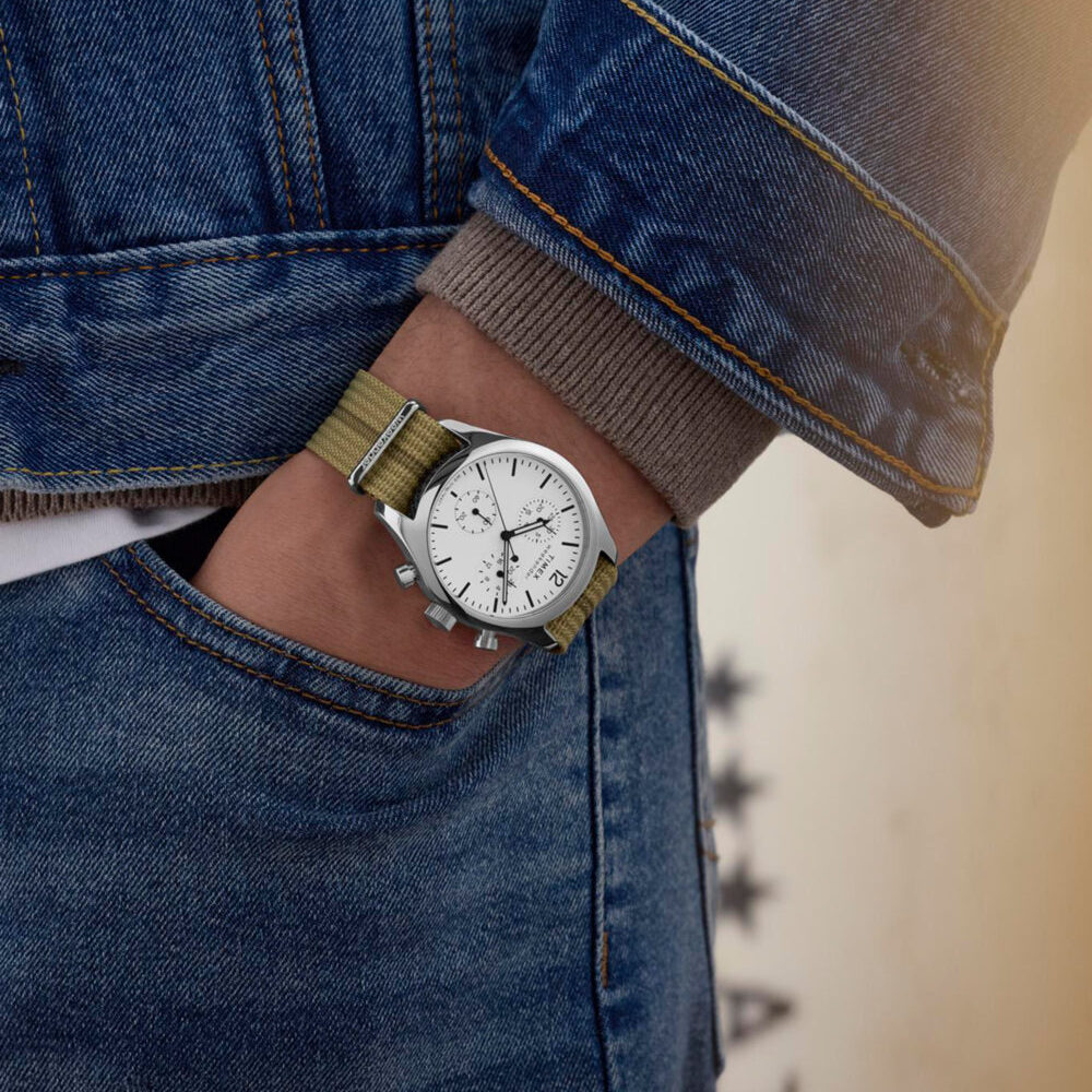 Timex Weekender New England Chronograph 40mm Eco-Conscious Fabric Strap Watch