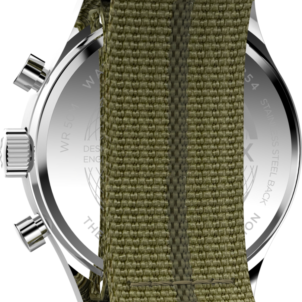 Timex Weekender New England Chronograph 40mm Eco-Conscious Fabric Strap Watch