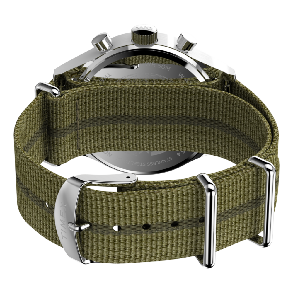 Timex Weekender New England Chronograph 40mm Eco-Conscious Fabric Strap Watch