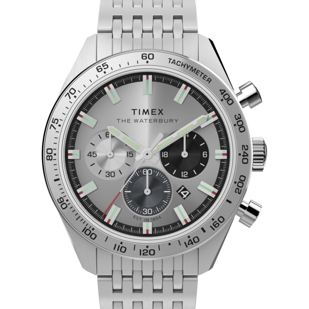 Waterbury Traditional Chronograph 41mm Stainless Steel Bracelet Watch