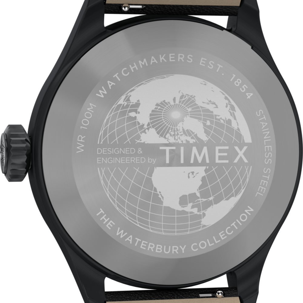 Waterbury Ace 41mm Leather Strap Watch