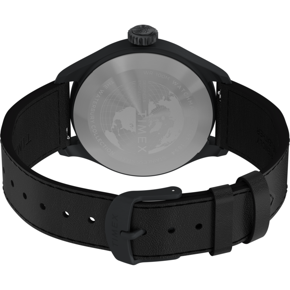 Waterbury Ace 41mm Leather Strap Watch