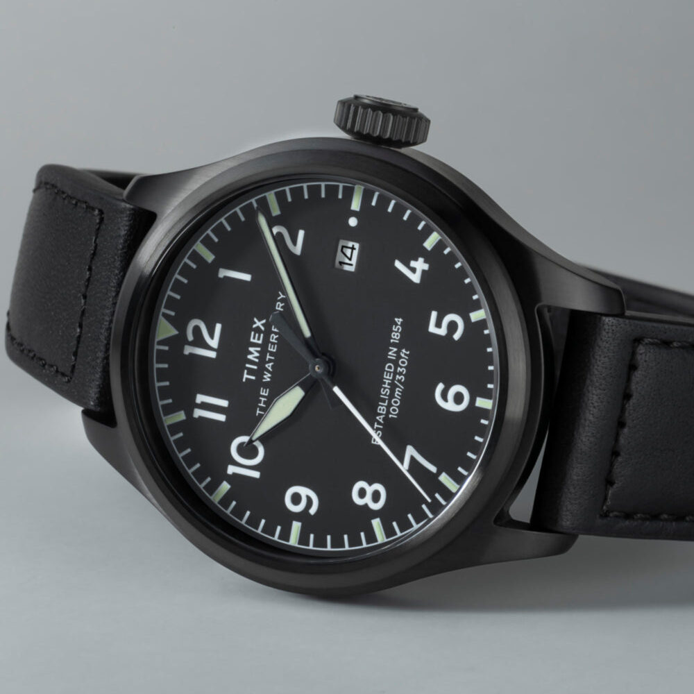 Waterbury Ace 41mm Leather Strap Watch