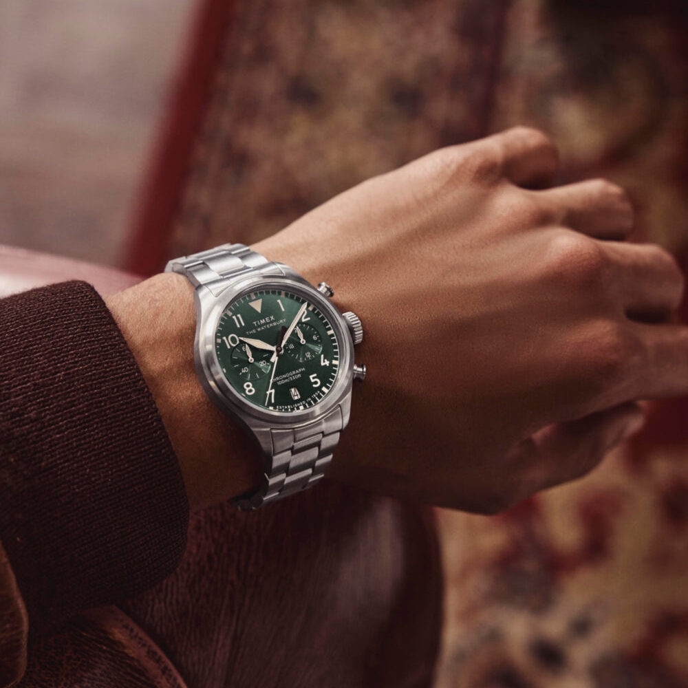 Waterbury Ace Chronograph 41mm Stainless Steel Bracelet Watch