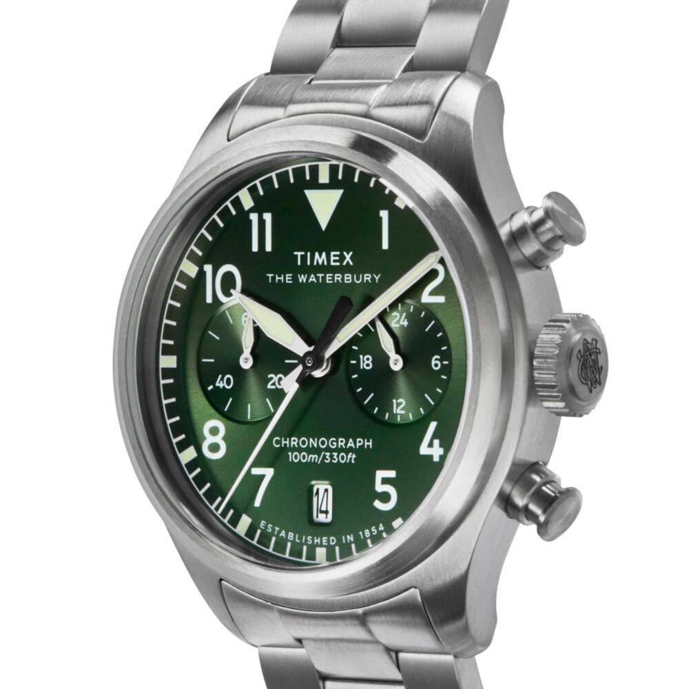 Waterbury Ace Chronograph 41mm Stainless Steel Bracelet Watch