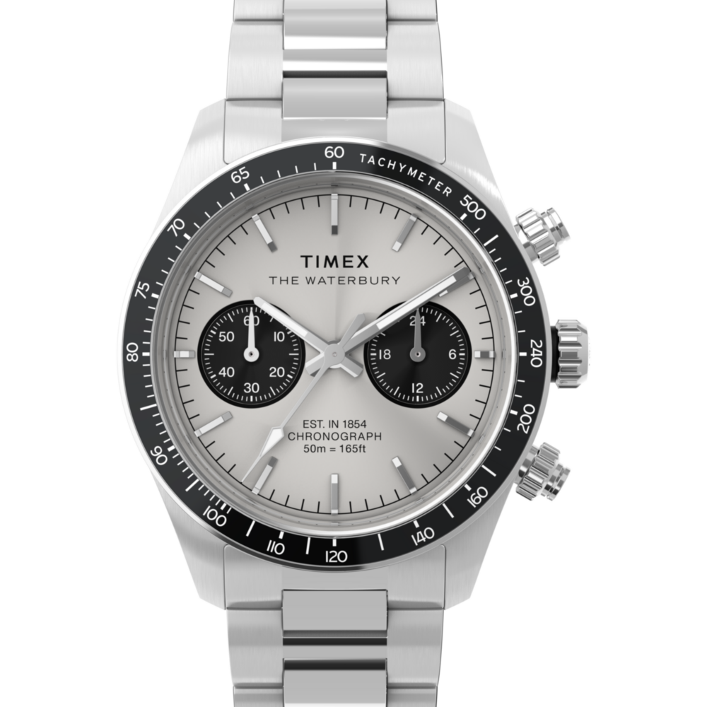 Waterbury Heritage Chronograph 39mm Stainless Steel Bracelet Watch