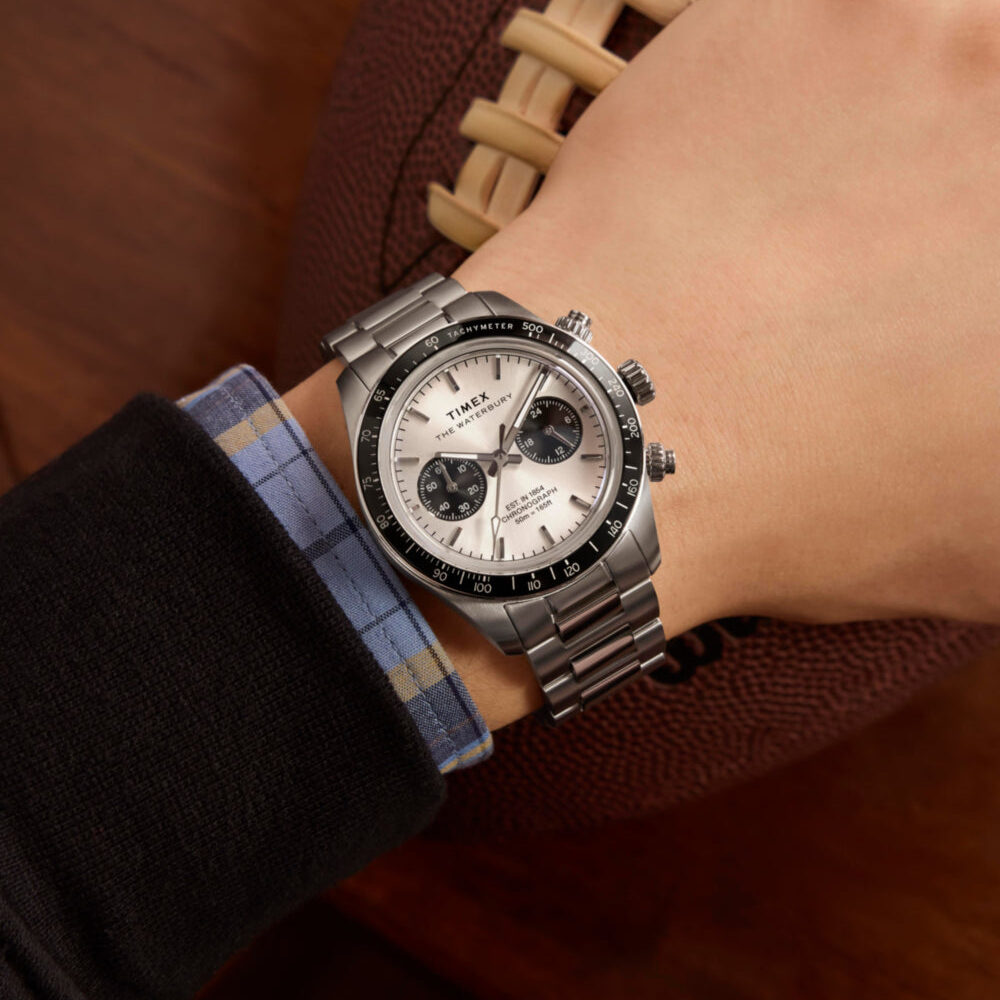 Waterbury Heritage Chronograph 39mm Stainless Steel Bracelet Watch